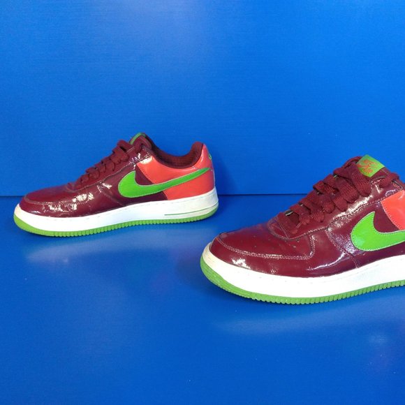 NIKE AIR FORCE 1 PREMIUM KIWI Shoes SIZE 11 2006 Vintage Vtg 312945-631 Sneakers - Picture 5 of 13